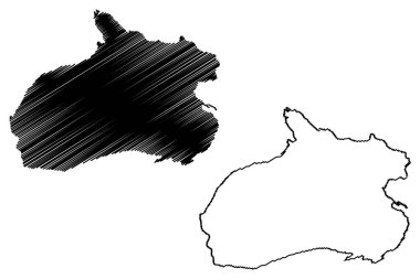 Vengsoya Adası (Norveç Krallığı) harita vektör çizimi, çizim Vengsoya haritası
