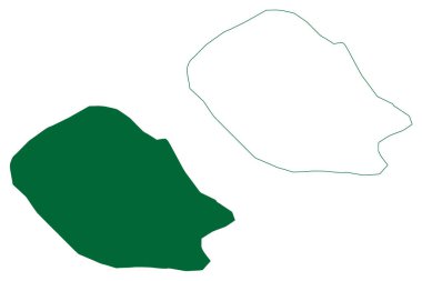 Fregate Adası (Seyşeller Cumhuriyeti, Hint Okyanusu, İç Adaları) harita vektör çizimi, çizim haritası