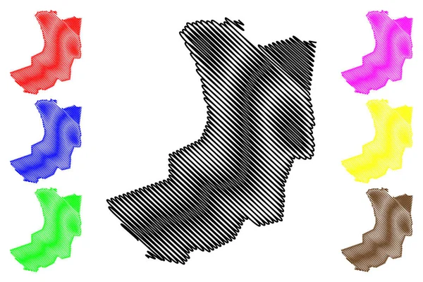 Муниципалитет Алагойнхас Штат Баия Муниципалитеты Бразилии Федеративная Республика Бразилия Карта — стоковый вектор