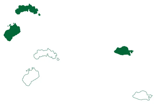 Alhucemas Islands Królestwo Hiszpanii Morze Śródziemne Mapa Wektor Ilustracja Skecz — Wektor stockowy