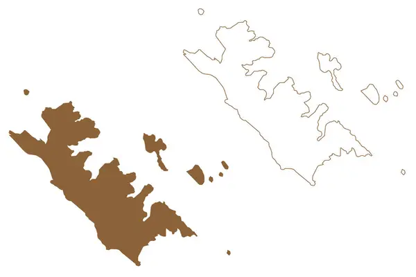 Bathurst Island Västra Australien Samväldet Australien Buccaneer Archipelago Indiska Oceanen — Stock vektor