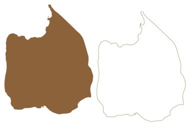 Car Nicobar Adası (Hindistan Cumhuriyeti, Nicobar Archipelago, Hint Okyanusu) harita vektör çizimi, çizim otomobili Nakkavar, Pu haritası