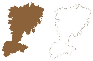 Al-Hasikiyah Adası (Umman Sultanlığı, Hint Okyanusu, Khuriya Muriya Adaları) harita vektör çizimi, çizim Al Hasikiyah haritası