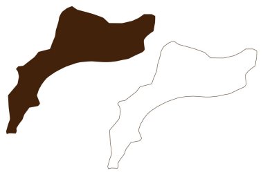 Lou Adası (Yeni Gine, Pasifik Okyanusu, Bismarck Takımadaları, Deniz Kuvvetleri Adaları) harita vektör çizimi, Lou haritası çizimi