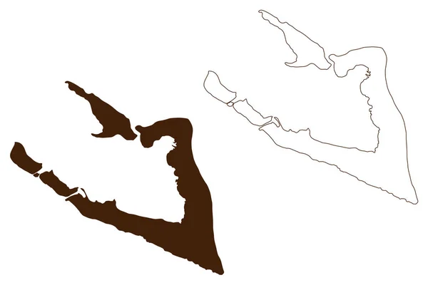 Wake Island United States Minor Outlying Islands Pacific Ocean United — Διανυσματικό Αρχείο