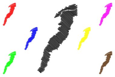 Sao Paulo de Olivenca belediyesi (Amazonas eyaleti, Brezilya Federatif Cumhuriyeti) harita vektör çizimi, çizim Sao Paulo de Olivenca haritası