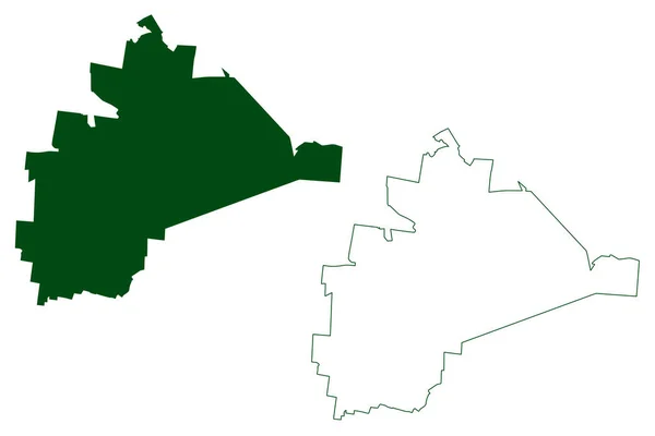 Llano Municipality Free Sovereign State Aguascalientes Meksiko Amerika Serikat Gambar - Stok Vektor