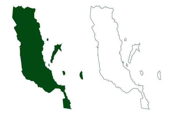 Loreto Municipality Free Sovereign State Baja California Sur Μεξικό Ηνωμένες — Διανυσματικό Αρχείο