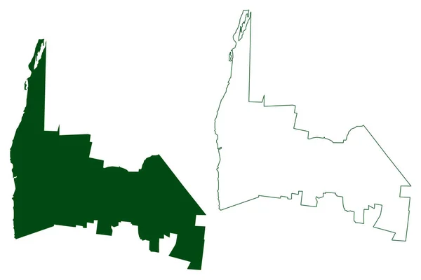 Calkini Municipalité État Libre Souverain Campeche Mexique États Unis Mexique — Image vectorielle