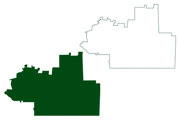 Candelaria Municipalité État Libre Souverain Campeche Mexique États Unis Mexique — Image vectorielle