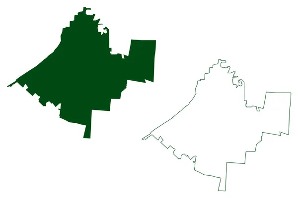 Champoton Municipalité État Libre Souverain Campeche Mexique États Unis Mexique — Image vectorielle