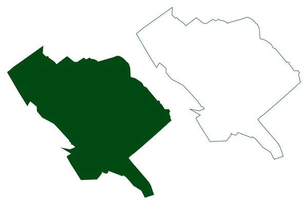 Castanos Municipalité État Libre Souverain Coahuila Zaragoza Mexique États Unis — Image vectorielle
