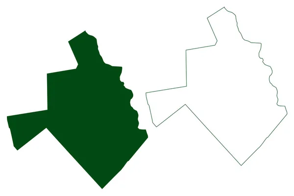 Hidalgo Municipalité État Libre Souverain Coahuila Zaragoza Mexique États Unis — Image vectorielle