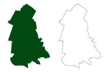 Ocampo Belediyesi (Özgür ve Egemen Coahuila de Zaragoza Eyaleti, Meksika, Meksika) harita vektör çizimi, karalama çizimi Ocampo haritası