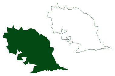 Ramos Arizpe Belediyesi (Özgür ve Egemen Coahuila de Zaragoza Eyaleti, Meksika, Meksika) harita vektör çizimi, çizim Ramos Arizpe haritası