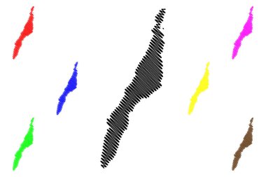 Cebu adası (Güneydoğu Asya, Filipinler Cumhuriyeti, Visayan Adaları veya takımada) harita vektör çizimi, çizim bölgesi Cebu, Sugbo haritası