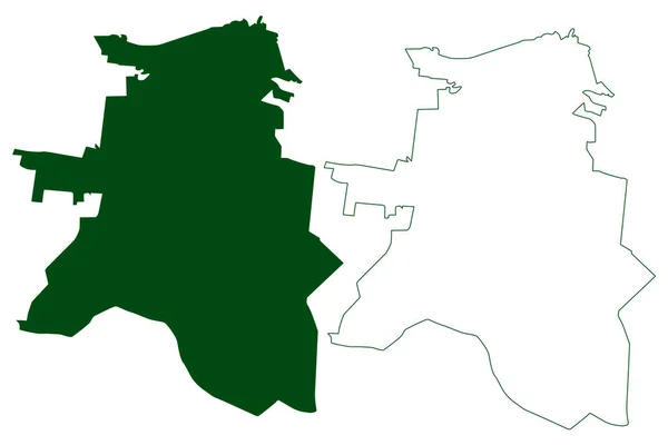 Saltillo Municipalité État Libre Souverain Coahuila Zaragoza Mexique États Unis — Image vectorielle
