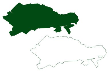 Topia belediyesi (Estado Libre y Soberano de Durango, Meksika, Meksika) harita vektör çizimi, çizim Topia haritası