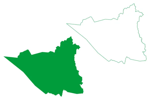 Município Santa Brigida Bahia Municípios Brasil República Federativa Brasil Mapa — Vetor de Stock