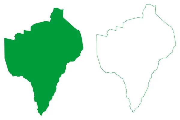 Obec Lamarao Stát Bahia Obce Brazílie Brazilská Federativní Republika Mapa — Stockový vektor
