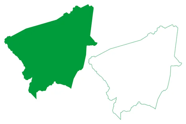 Município Eunápolis Bahia Municípios Brasil República Federativa Brasil Mapa Ilustração —  Vetores de Stock