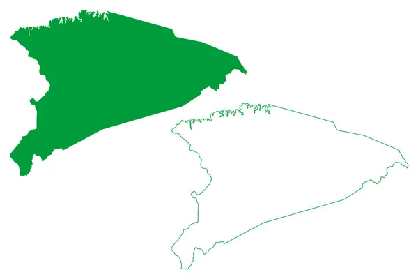 Itagimirim Gmina Stan Bahia Gminy Brazylii Federacyjna Republika Brazylii Mapa — Wektor stockowy