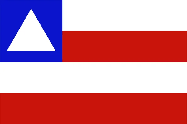 Flag Bahia State Federative Republic Brazil Four Alternating Horizontal Stripes — Stok Vektör