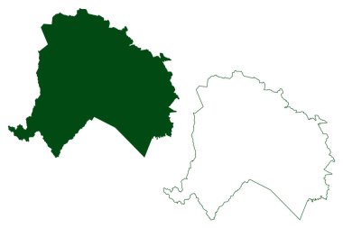 Bocoyna belediyesi (Özgür ve Egemen Chihuahua Eyaleti, Meksika, Meksika) harita vektör çizimi, çizim Bocoyna haritası