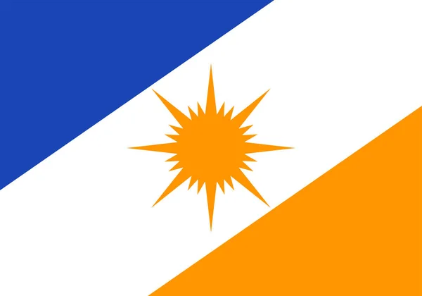 Flag Tocantins State Federative Republic Brazil — 스톡 벡터