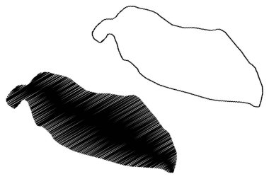 Longue Adası (Seyşeller Cumhuriyeti, Hint Okyanusu, İç Adaları) harita vektör çizimi, çizim Ile Longue haritası