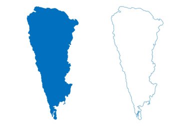 Lake Mainit (Republic of the Philippines, Mindanao) map vector illustration, scribble sketch map