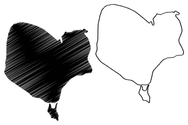 Isla Eynhallow Reino Unido Gran Bretaña Irlanda Del Norte Escocia — Vector de stock