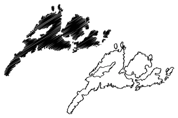 Housay Eiland Verenigd Koninkrijk Van Groot Brittannië Noord Ierland Schotland — Stockvector