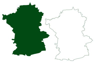 Guanajuato municipality (Free and Sovereign State of Guanajuato, Mexico, United Mexican States) map vector illustration, scribble sketch map