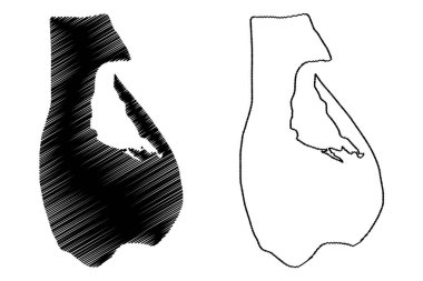 Adele Adası (Batı Avustralya, Avustralya Cumhuriyeti, Hint Okyanusu) harita çizimi, çizim çizimi Adele haritası