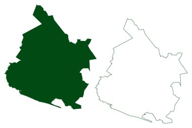 Coyuca de Benitez municipality (Free and Sovereign State of Guerrero, Mexico, United Mexican States) map vector illustration, scribble sketch  map