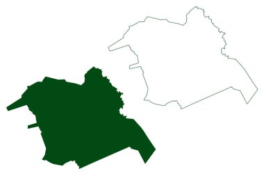 Iliatenco municipality (Free and Sovereign State of Guerrero, Mexico, United Mexican States) map vector illustration, scribble sketch Iliatenco map