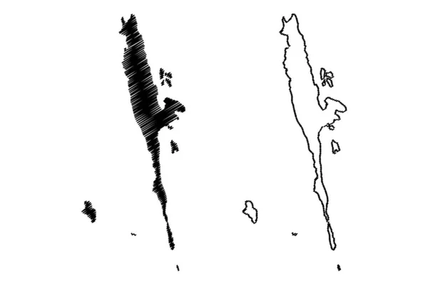 เกาะมาล อเกาะทาเทโย สาธารณร ฐแห งสหภาพพม เมอร เกาะม ยาค มหาสม ทรอ — ภาพเวกเตอร์สต็อก