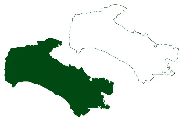 Union Isidoro Montes Oca Municipality 自由和主权的墨西哥合众国格雷罗州 — 图库矢量图片