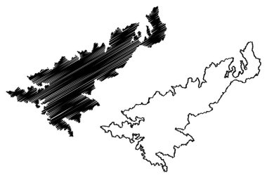 Amami Oshima Adası (Japonya, Doğu Asya, Japon takımadaları, Amami Adaları) harita vektör çizimi, çizim Amami Oshima haritası