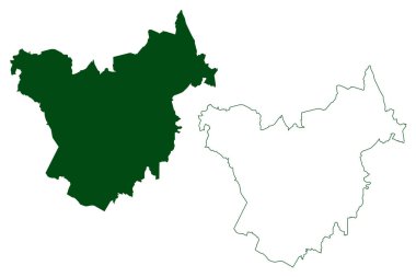 Taxco Belediyesi (Özgür ve Egemen Guerrero Eyaleti, Meksika, Meksika) harita vektör çizimi, çizim çizimi Taxco de Alarcon haritası