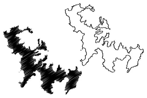 Kakeromajima Ostrov Japonsko Východní Asie Japonské Souostroví Amami Ostrovy Mapa — Stockový vektor