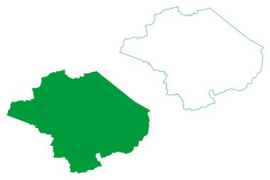 Cedro Belediyesi (Ceara State, Brazil Belediyeleri, Federatif Brezilya Cumhuriyeti) harita vektör çizimi, karalama çizimi Cedro haritası