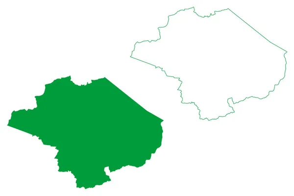 Município Cedro Ceará Municípios Brasil República Federativa Brasil Mapa Ilustração —  Vetores de Stock