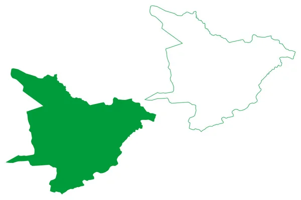 Муніципалітет Ipaumirim Ceara State Municipalities Brazil Federative Republic Brazil Картографічна — стоковий вектор