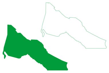 Limoeiro do Norte Belediyesi (Ceara Eyaleti, Brezilya Belediyeleri, Brezilya Federatif Cumhuriyeti) harita vektör çizimi, çizim Limoeiro do Norte haritası