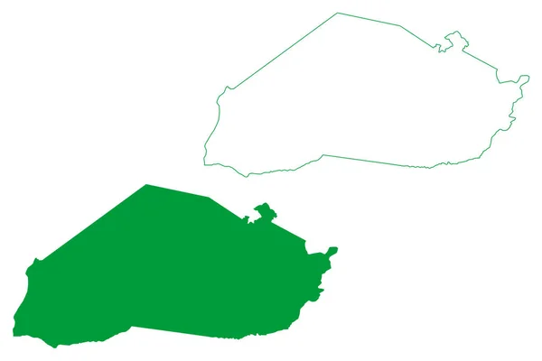 Croata Municipality Stát Ceara Obce Brazílie Brazilská Federativní Republika Mapa — Stockový vektor