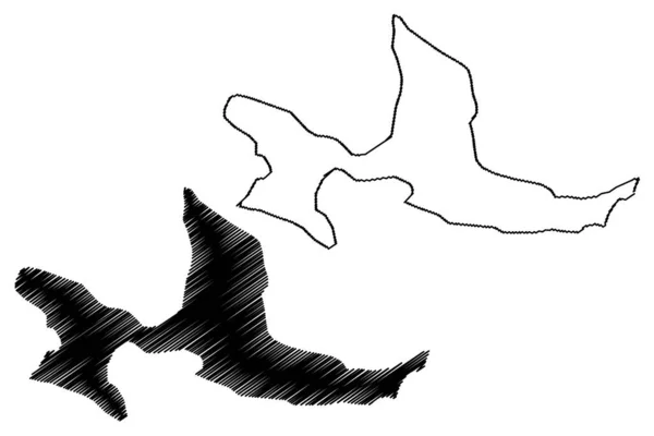 Остров Эмирау Новая Гвинея Тихий Океан Архипелаг Бисмарк Острова Муссау — стоковый вектор