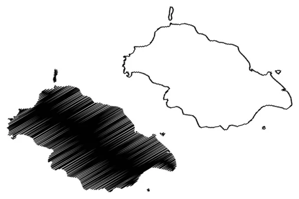 Pitcairn Island Verenigd Koninkrijk Van Groot Brittannië Noord Ierland Stille — Stockvector