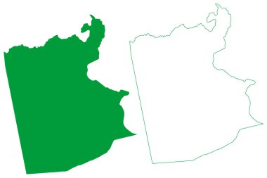 Pacuja Belediyesi (Ceara Eyaleti, Brezilya Belediyeleri, Federatif Brezilya Cumhuriyeti) harita vektör çizimi, çizim Pacuj haritası